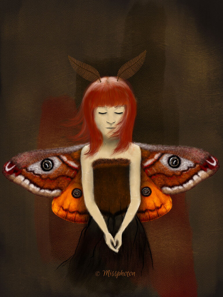 Moth-Girl Reflection, 2025.
